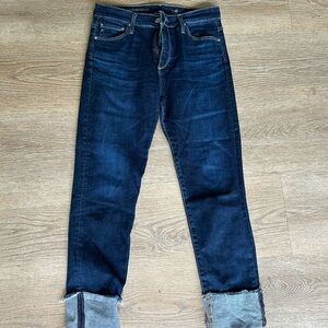 Adriano Goldschmied 
High Rise Stevie Cuff Jeans
Size 28 Regular like New